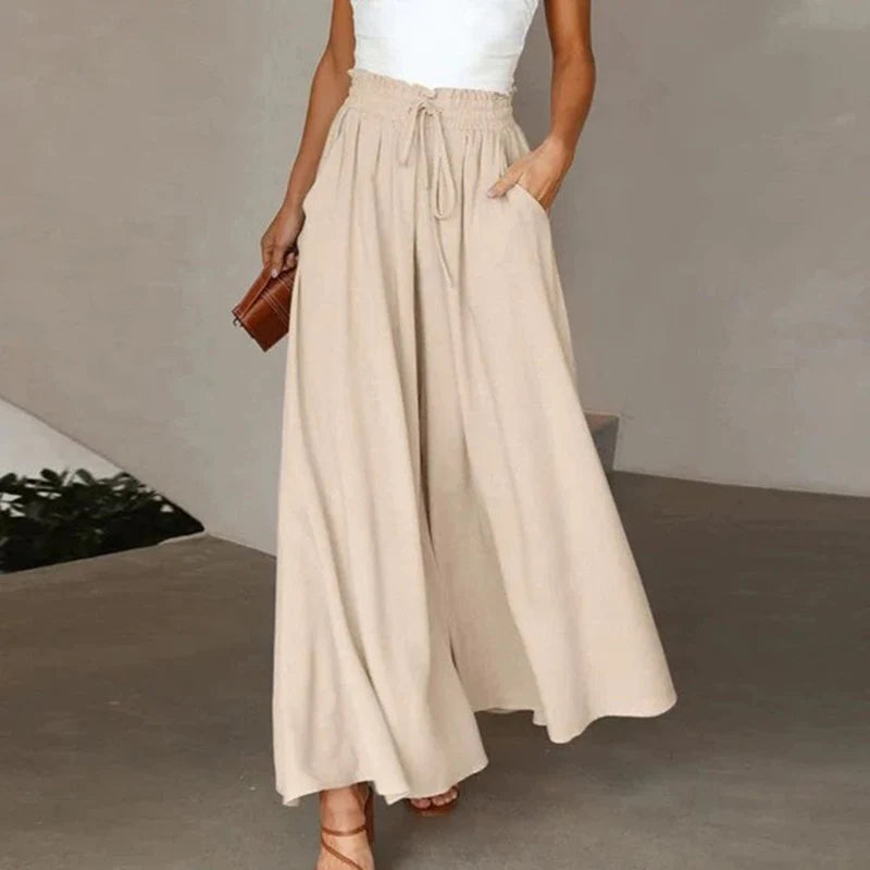 High Waisted Wide Leg Palazzo Pants For Everyday Elegance