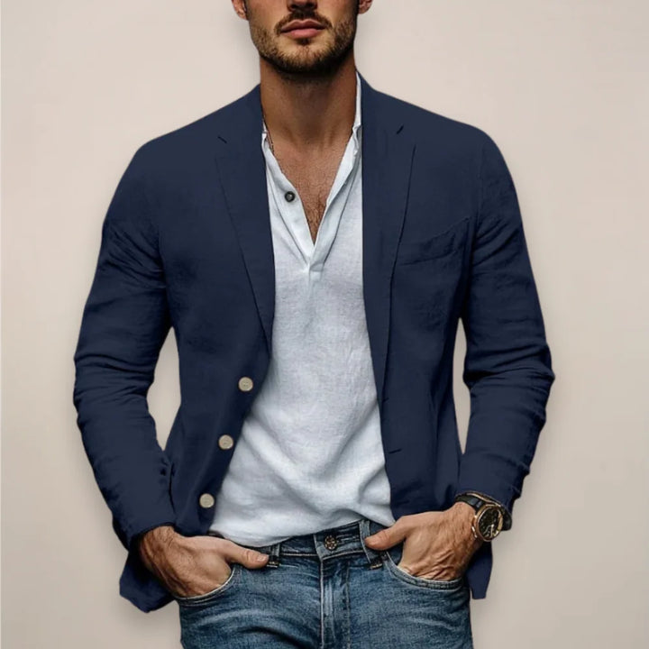 Sérgio | Casaco Smart Casual Para Hombre, Blazer Slim Ligero Para Días Y Noches De Verano
