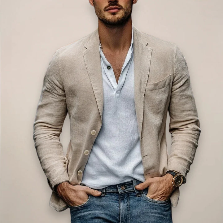 Sérgio | Casaco Smart Casual Para Hombre, Blazer Slim Ligero Para Días Y Noches De Verano