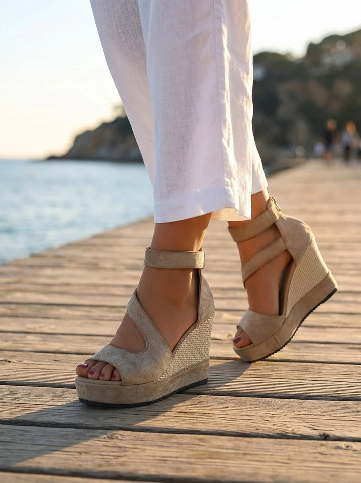 MONICA | CUNHA DE ESPARTO PARA O VERÃO COM FECHO