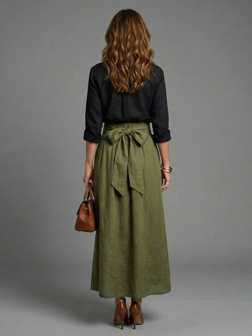 Gabriela™ | conjunto de dos piezas con falda midi