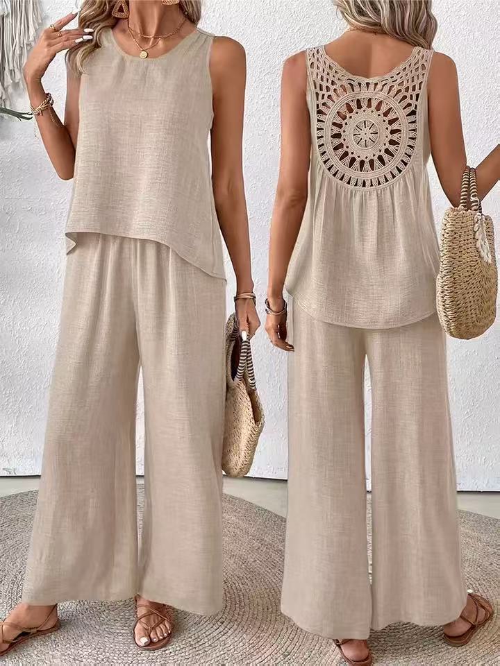 Marina™ | Conjunto Fluido De Verão Com Detalhe Elegante