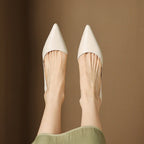 Ceyra | Tacones Bajos de Cuero Genuino
