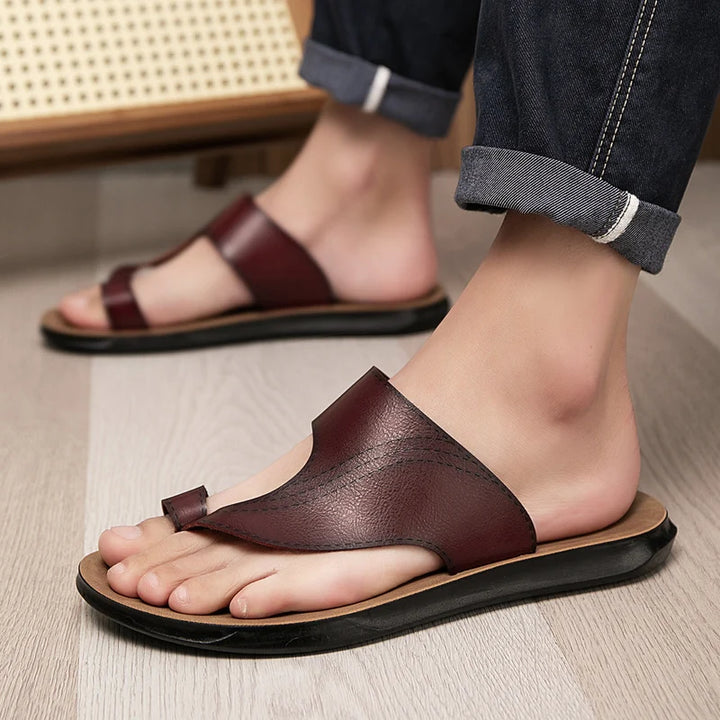 MEN'S OPEN-TOE SLIDE SLIPPERS – ANTI-SLIP MINIMALIST SUMMER FOOTWEAR