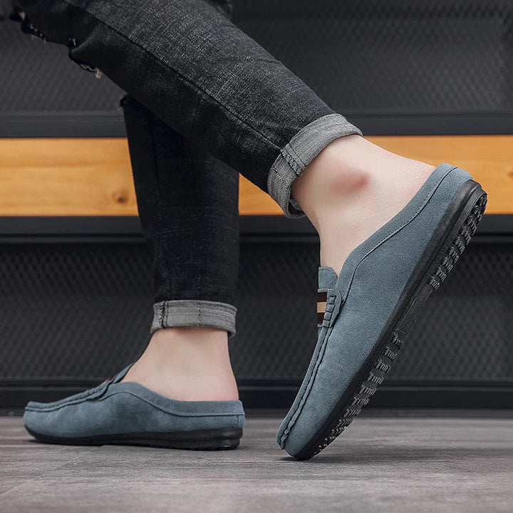 Mocasines Slip-on Para Hombre Con Talón Abierto Zapatos Casuales Cómodos