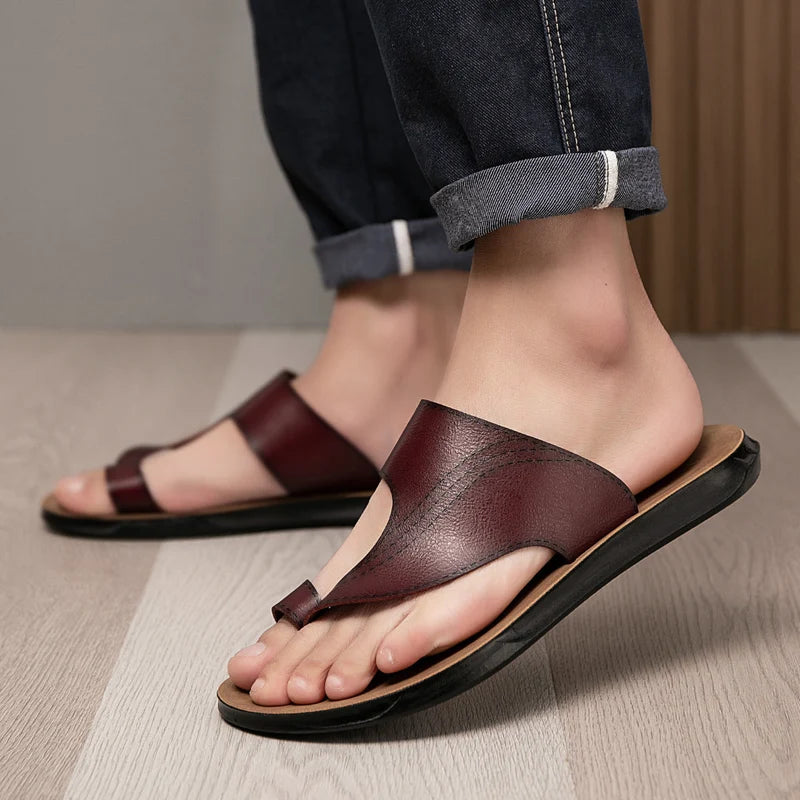 MEN'S OPEN-TOE SLIDE SLIPPERS – ANTI-SLIP MINIMALIST SUMMER FOOTWEAR