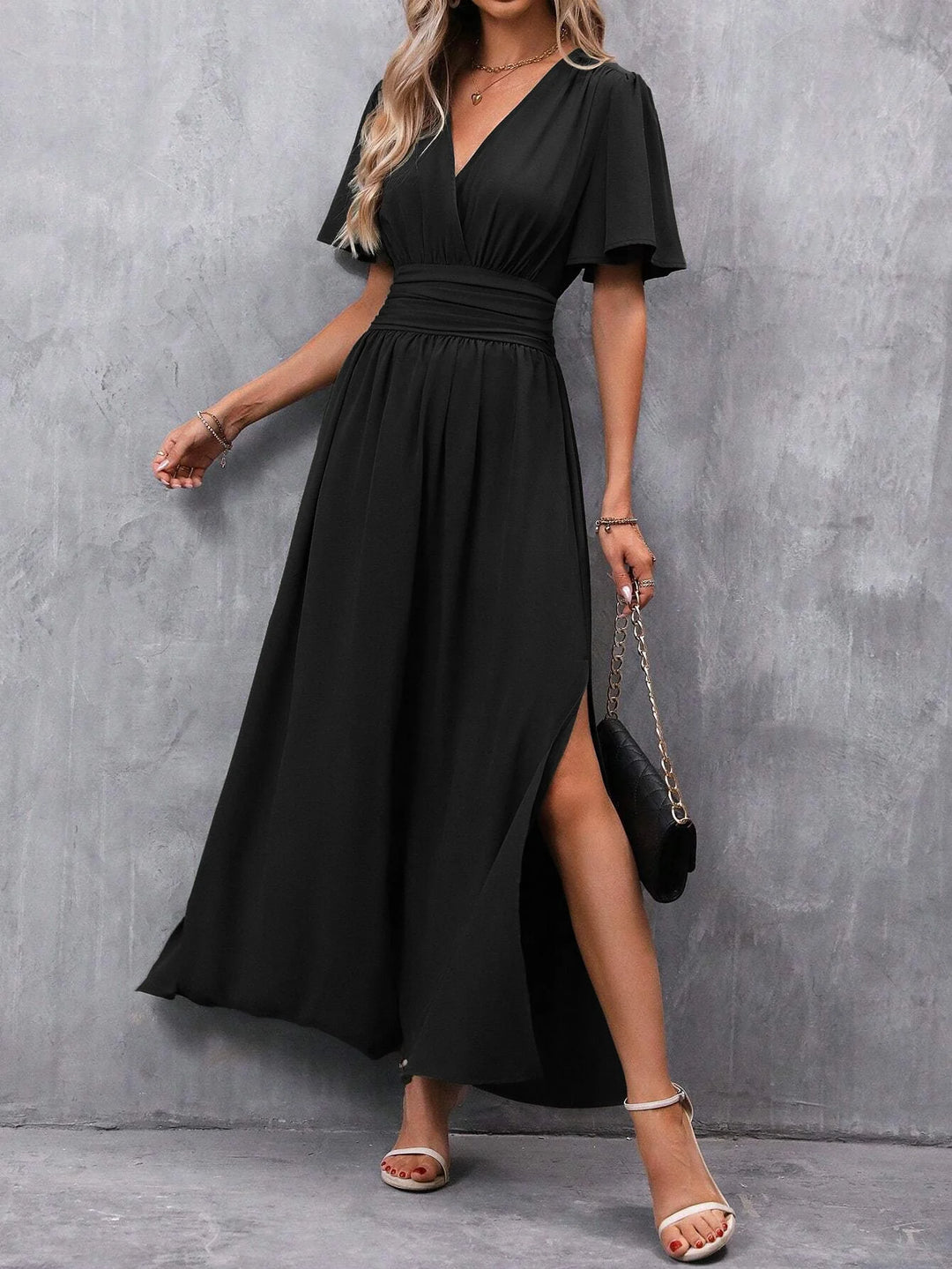 Eterna - Vestido Maxi Elegante Preto