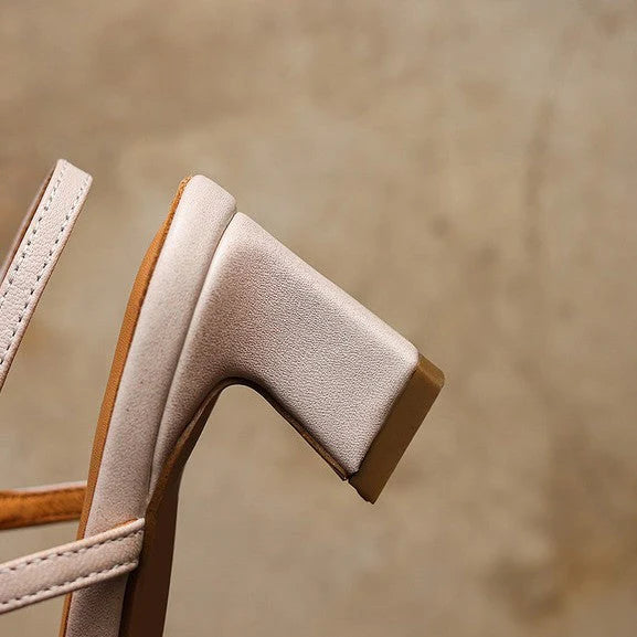 Serena | tacones slingback de piel