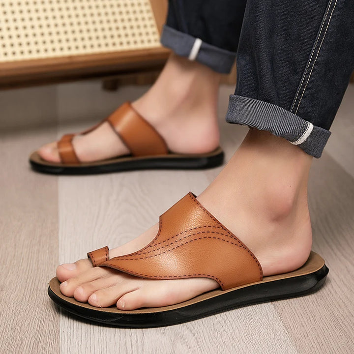 MEN'S OPEN-TOE SLIDE SLIPPERS – ANTI-SLIP MINIMALIST SUMMER FOOTWEAR