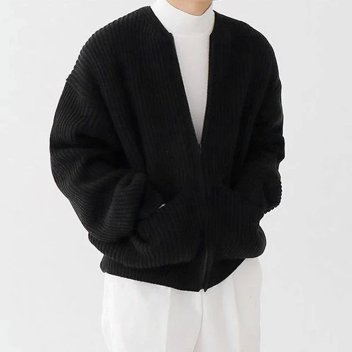 Seth - Sudadera Masculina De Punto Fino Con Cremallera