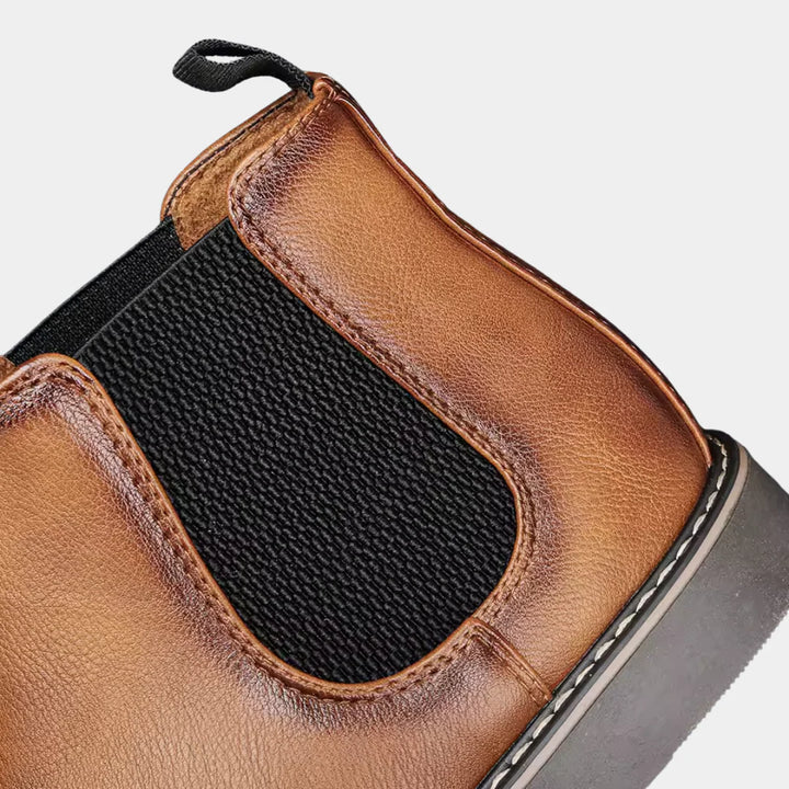 Dinis - Botins Chelsea De Couro para Homem
