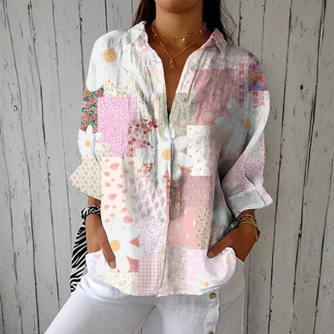 Aurora - blusa con estampado ligero