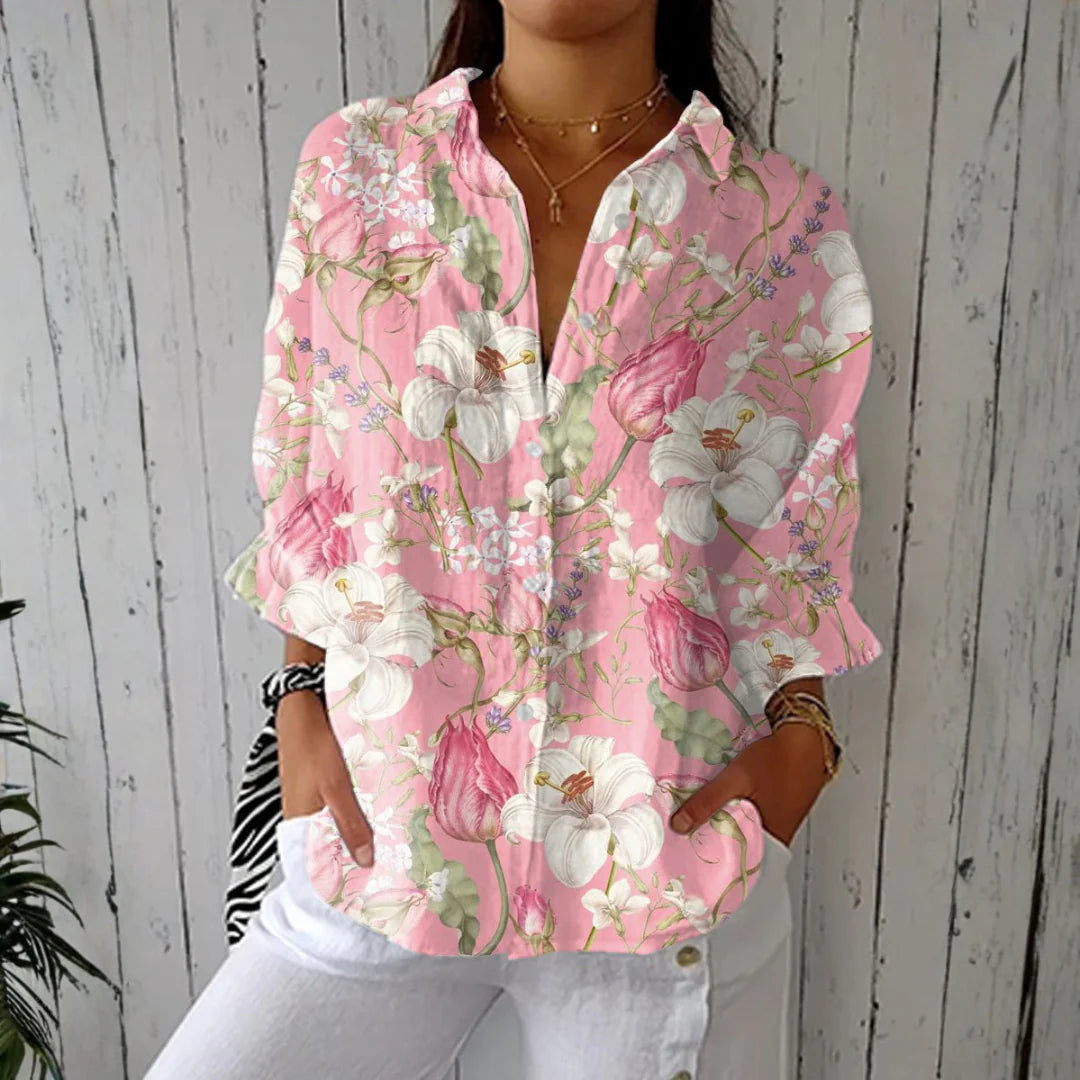 Nicole - blusa elegante de flores