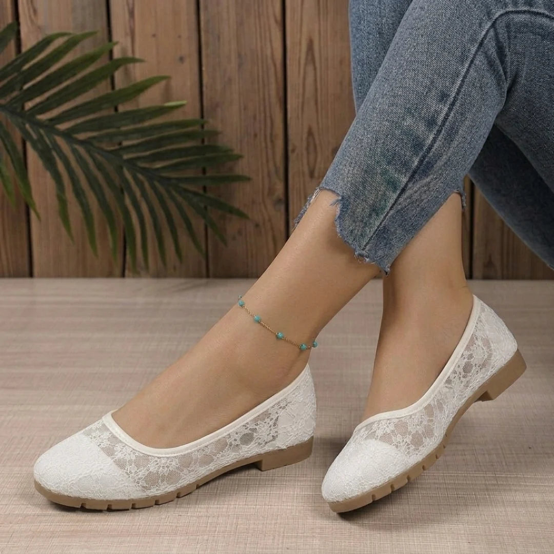 Blanche - Bailarinas De Encaje Floral