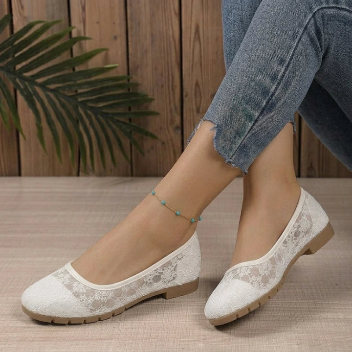 Blanche - Bailarinas De Encaje Floral