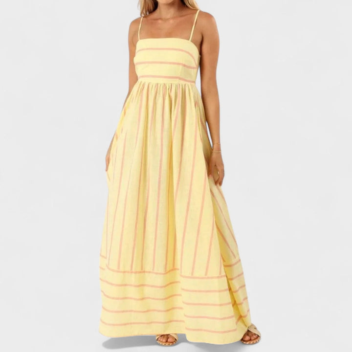 Isabel - Vestido Comprido Às Riscas
