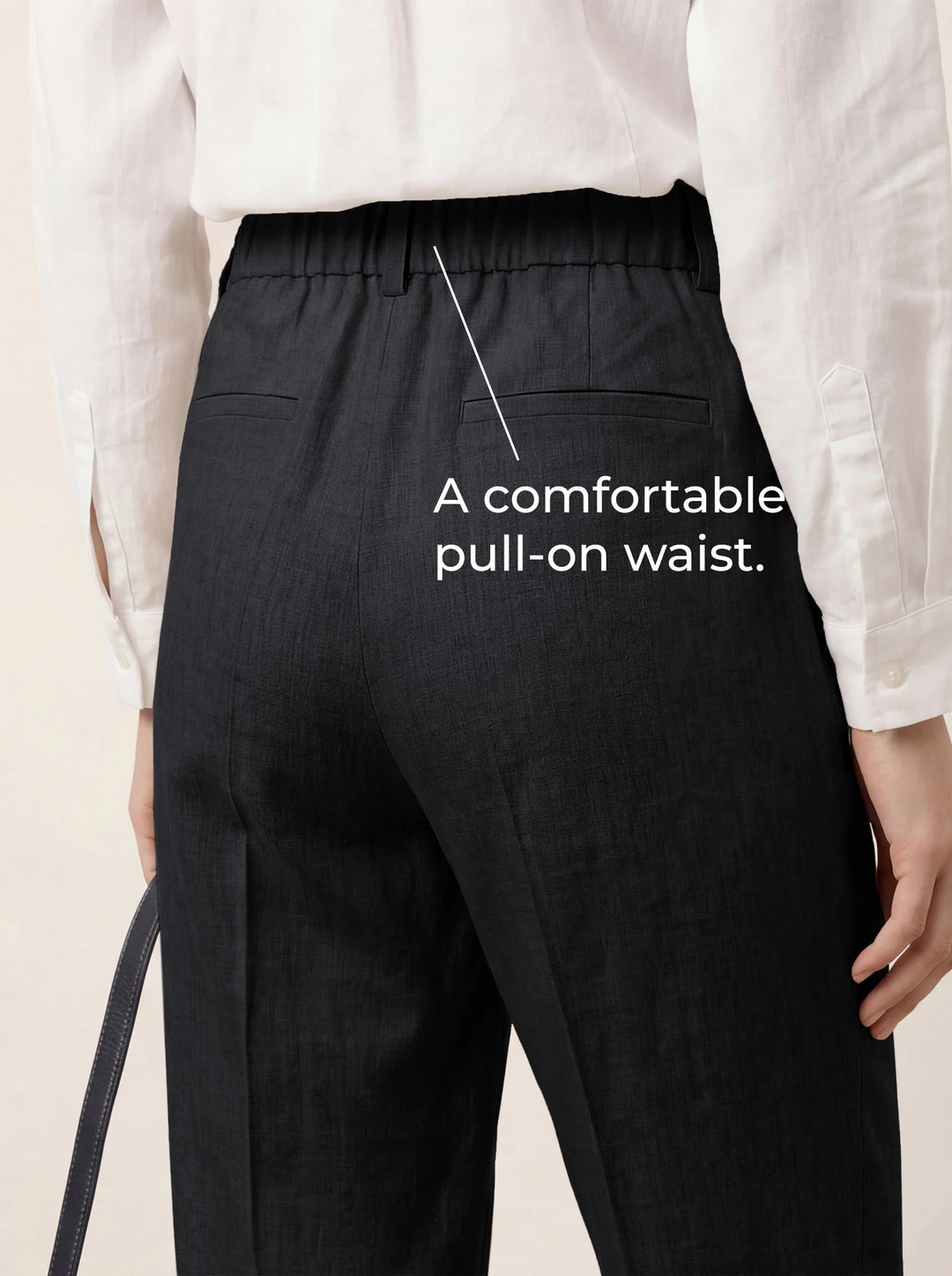 Logan | Pantalón Cropped Recto Sastre De Lino