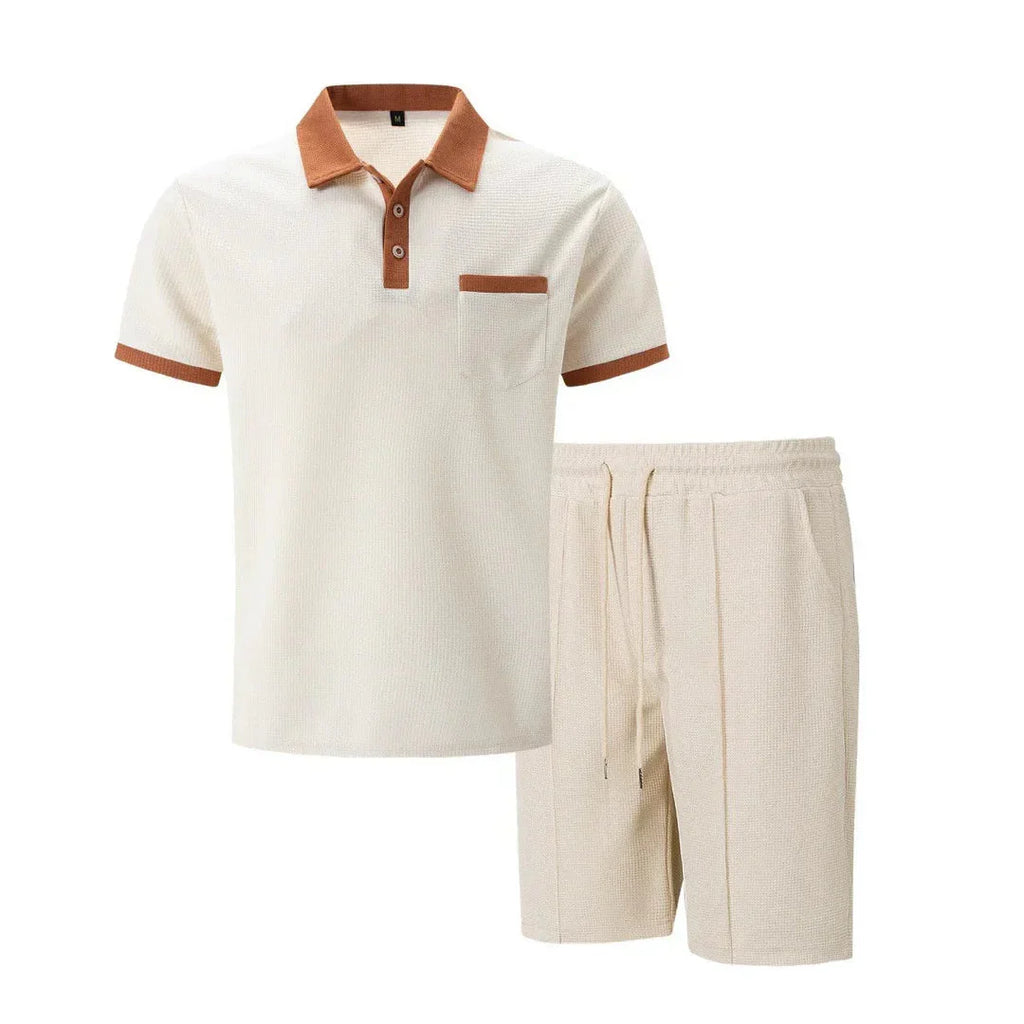 CONJUNTO POLO - TEJIDO WAFFLE