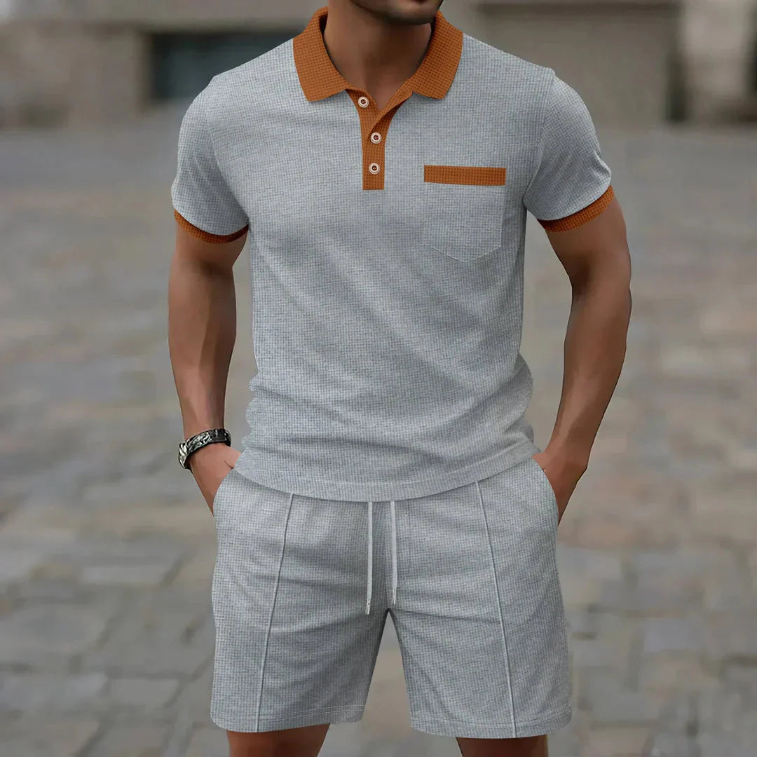 CONJUNTO POLO - TEJIDO WAFFLE