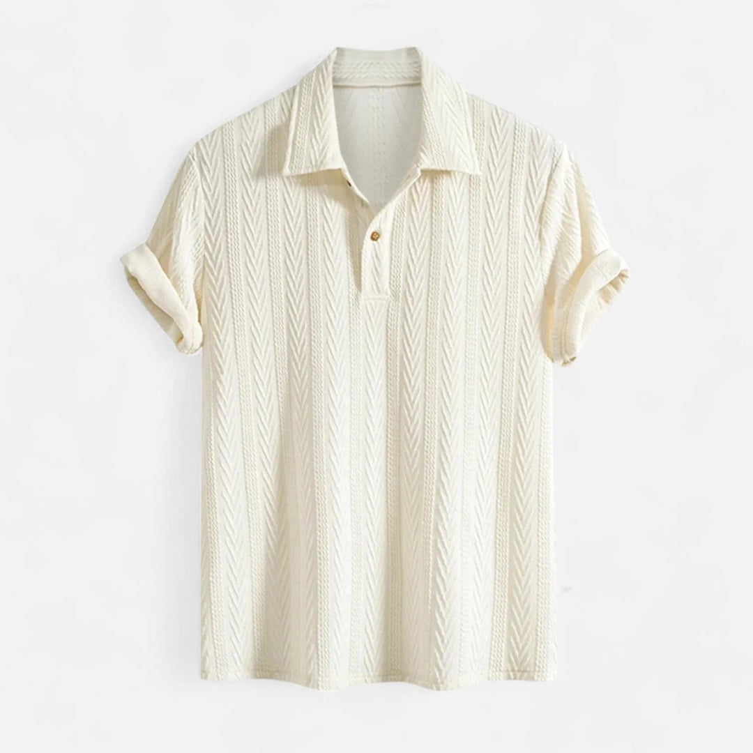 Polo - Gola de Malha Jacquard