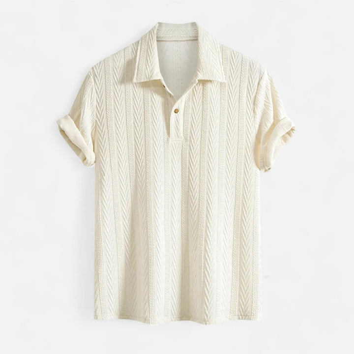 Polo - Gola de Malha Jacquard