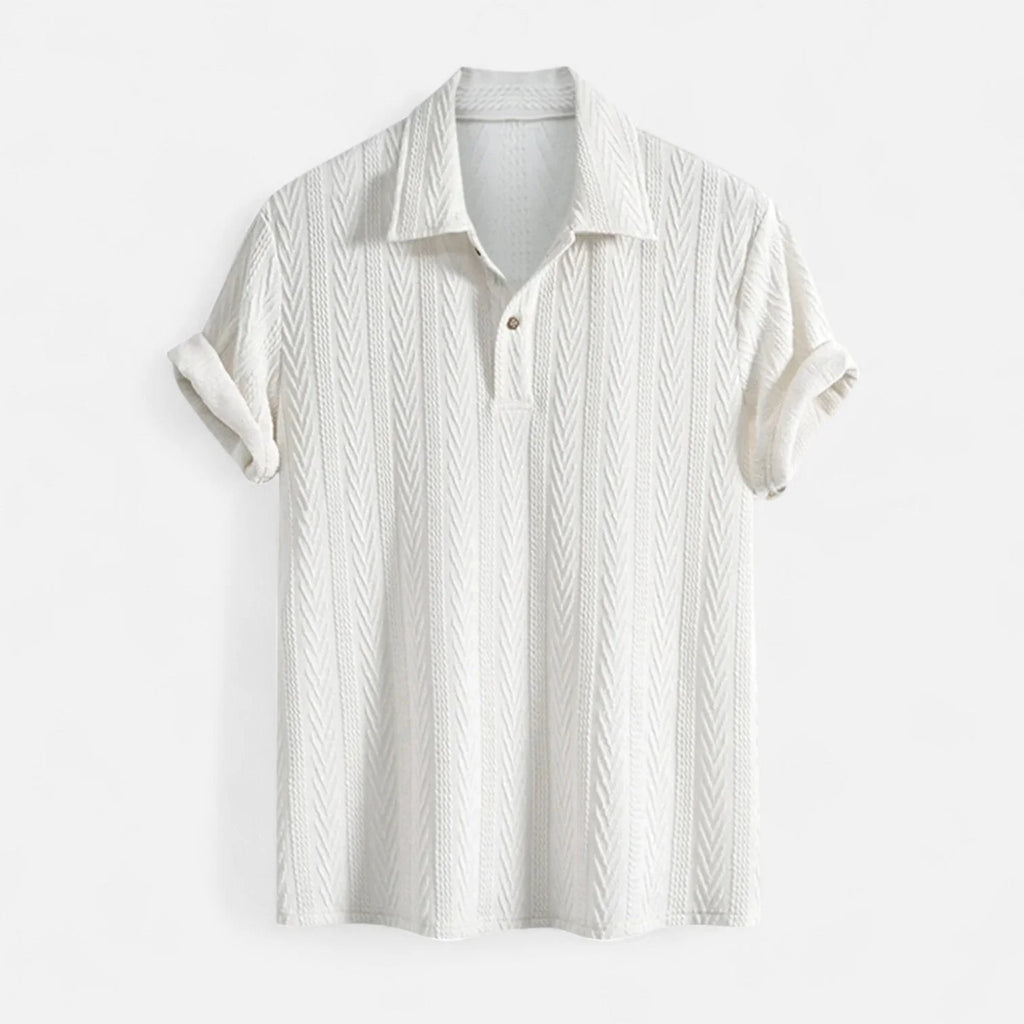Camisa Polo - Cuello Malla Jacquard