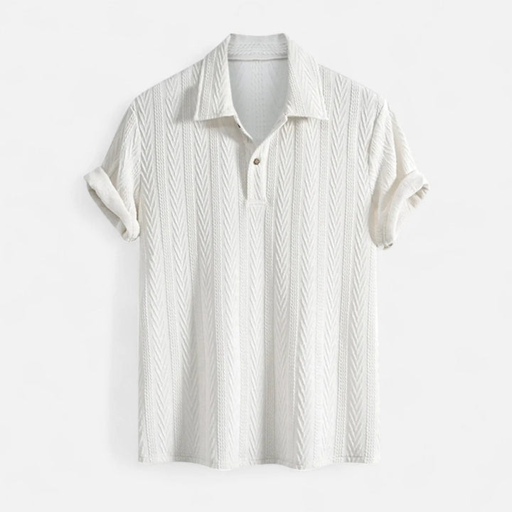 Polo - Gola de Malha Jacquard