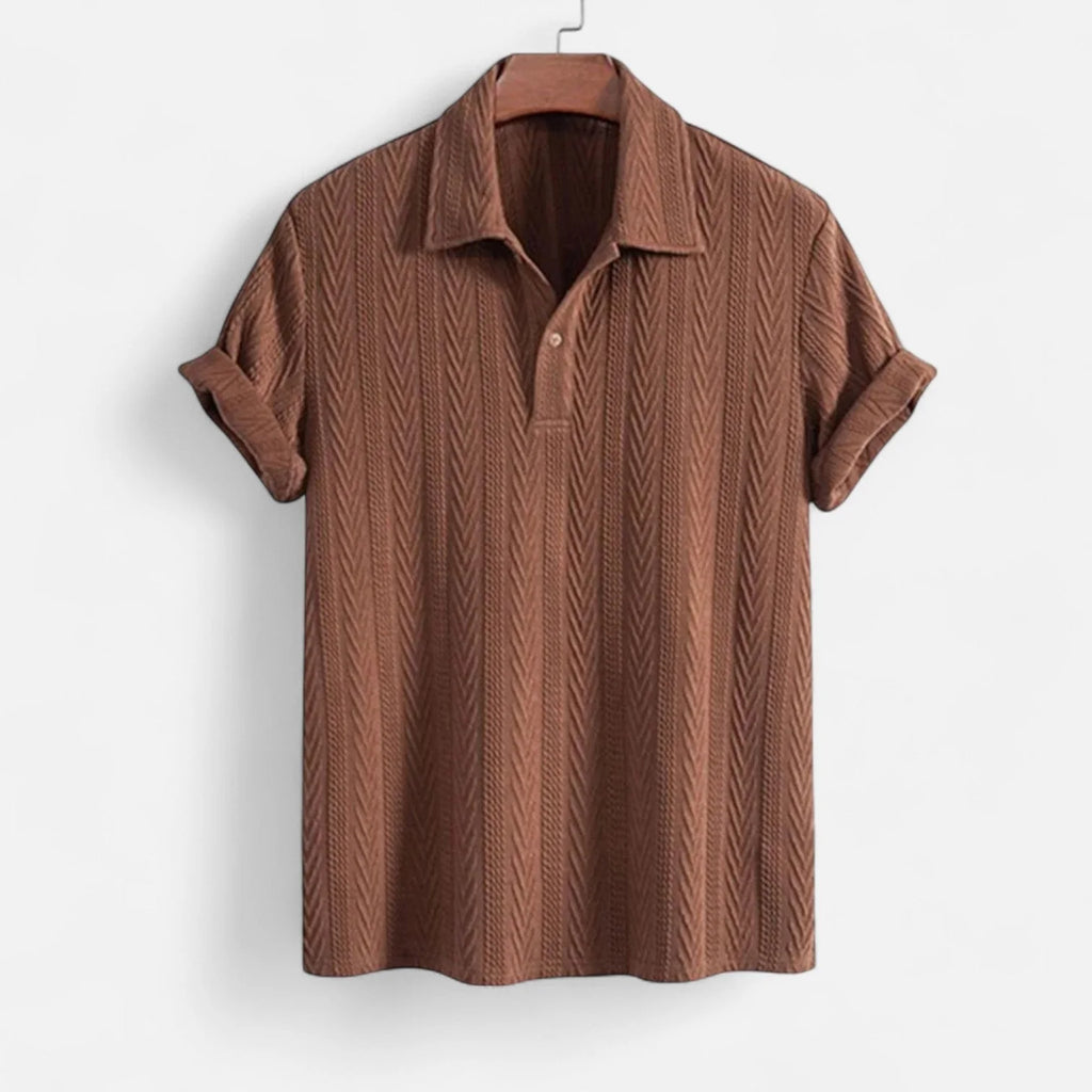 Camisa Polo - Cuello Malla Jacquard