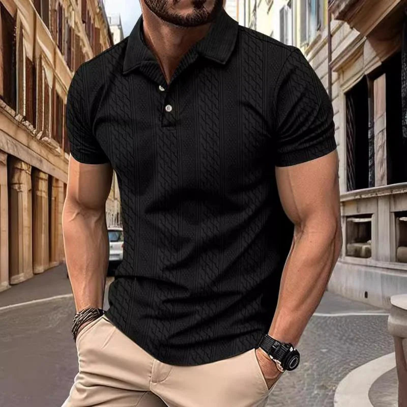 Camisa Polo - Textura Jacquard Relajado