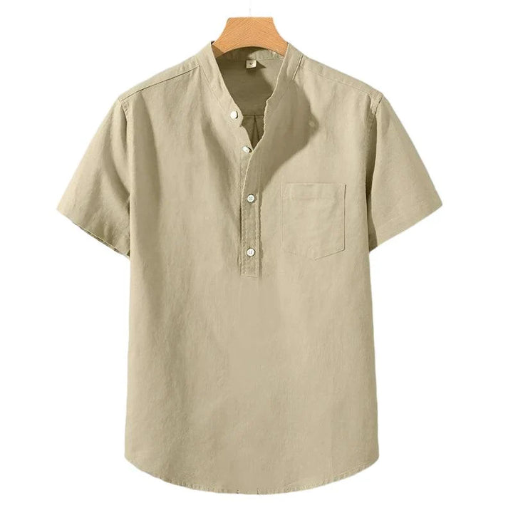 Camisa Em Mistura De Poliéster - Gola Alta