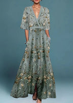 Rute - Vestido Maxi Floral Elegante