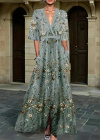 Rute - vestido maxi floral elegante para mujer