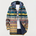 Chaqueta con patrón tribal ondulado