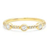 Lily | Conjunto de Anillos de Oro Vintage y Zirconia