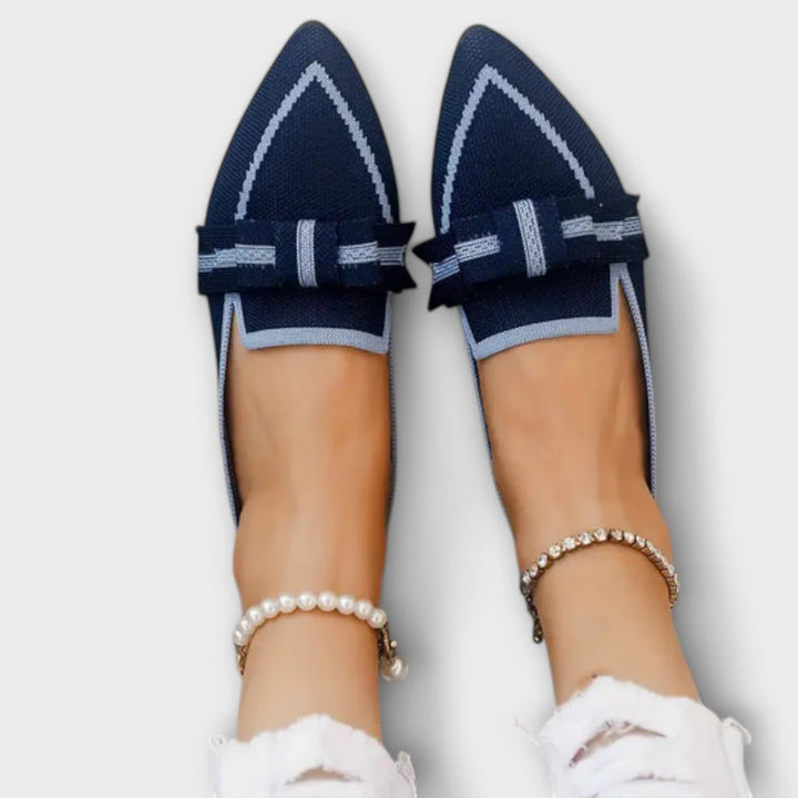 Sapatos Rasos De Mulher Com Design Atado