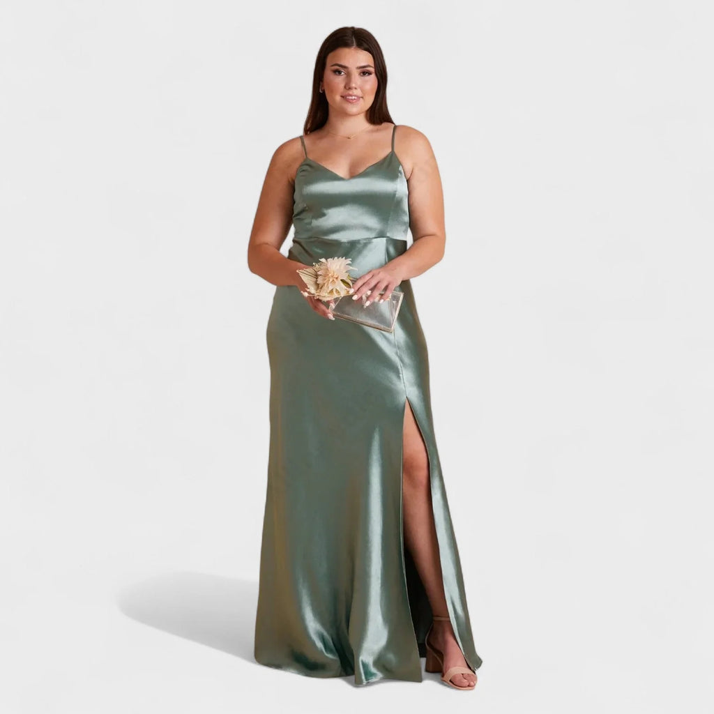 Lucía - vestido largo satén