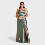 Lucía - vestido largo satén