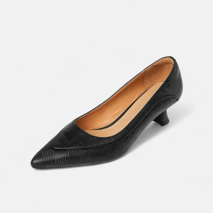 Amara | Salão Kitten Heel em Pele