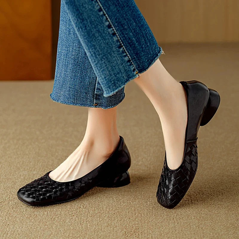 MARCELLE - ZAPATOS PLANOS DE CUERO