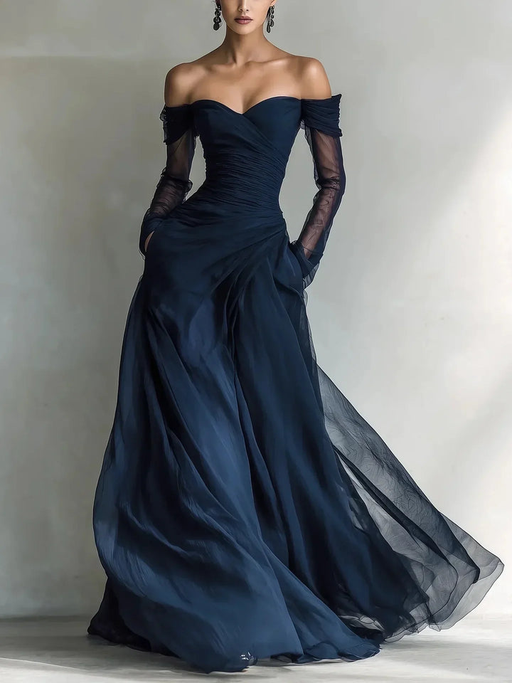Eleonora - Vestido Comprido com Ombros Descobertos