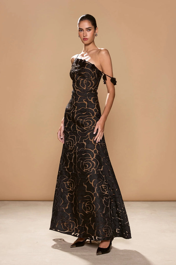PALOMA | VESTIDO MAXI EN ENCAJE FLORAL