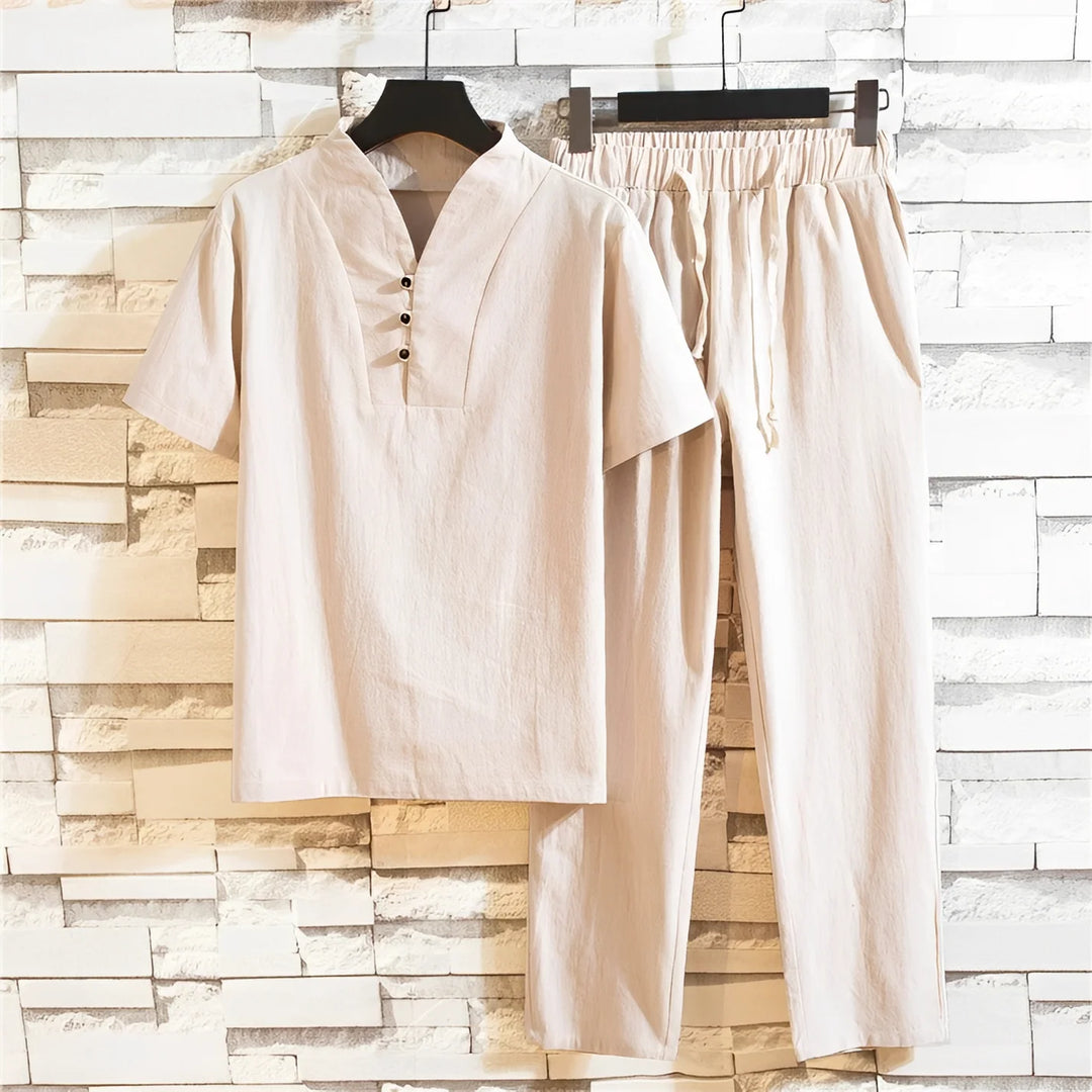 Cyril - Conjunto Camisa Y Pantalón Para Hombre - Para Los Días Soleados