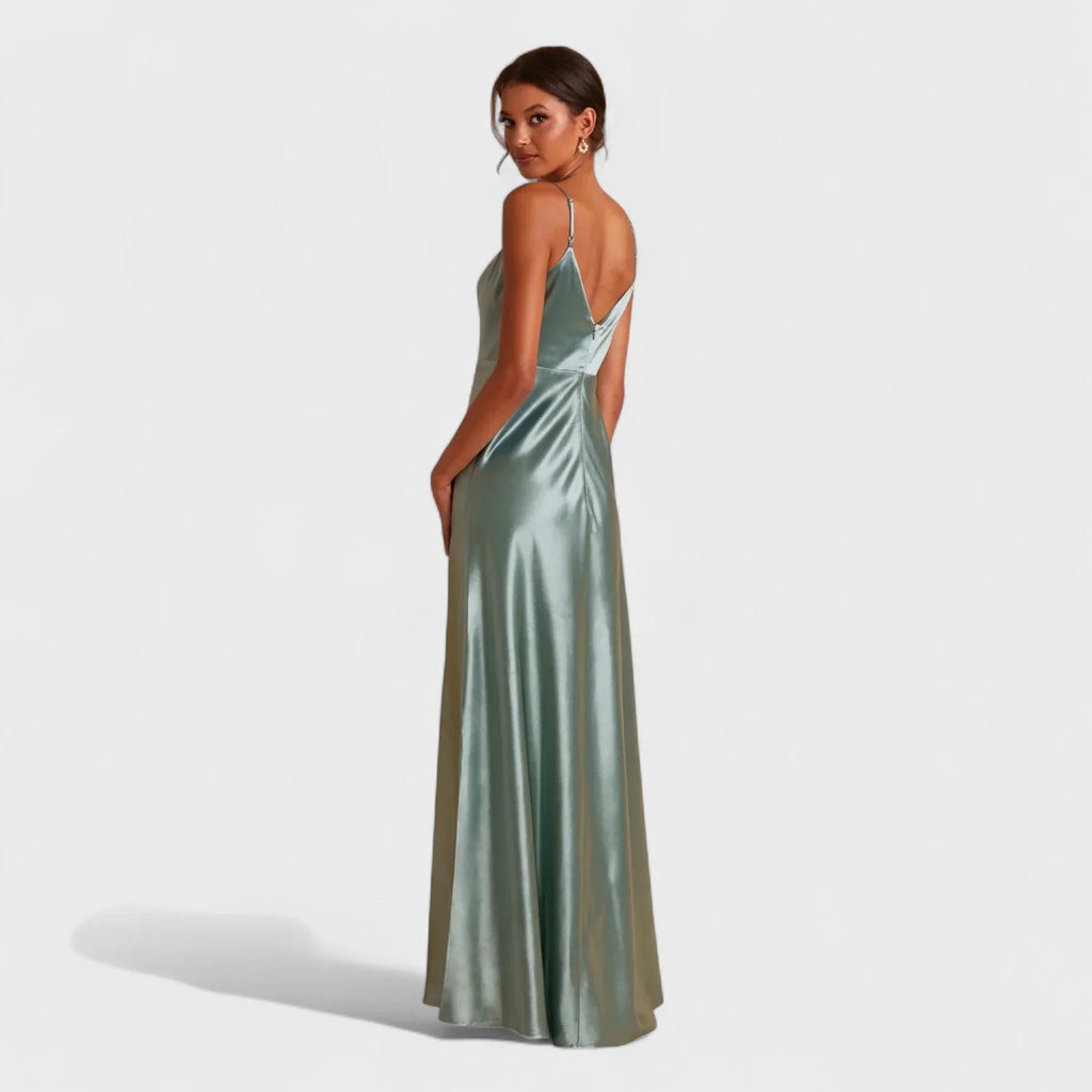 Lucía - vestido largo satén
