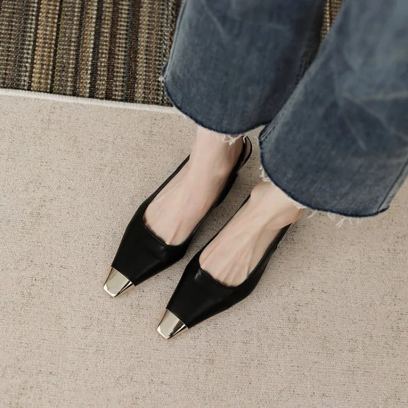 Leila | Sapatos Slingback Pontiagudos