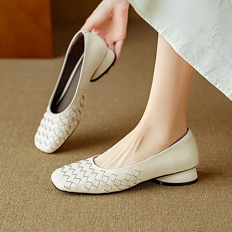 Marcelle - Sapatos Rasos De Couro