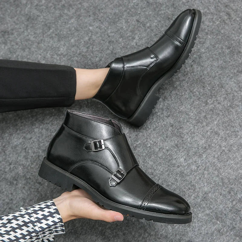Francisco - Botas de Cuero con Doble Hebilla