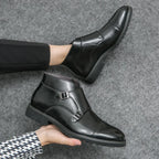 Francisco - Botas de Cuero con Doble Hebilla