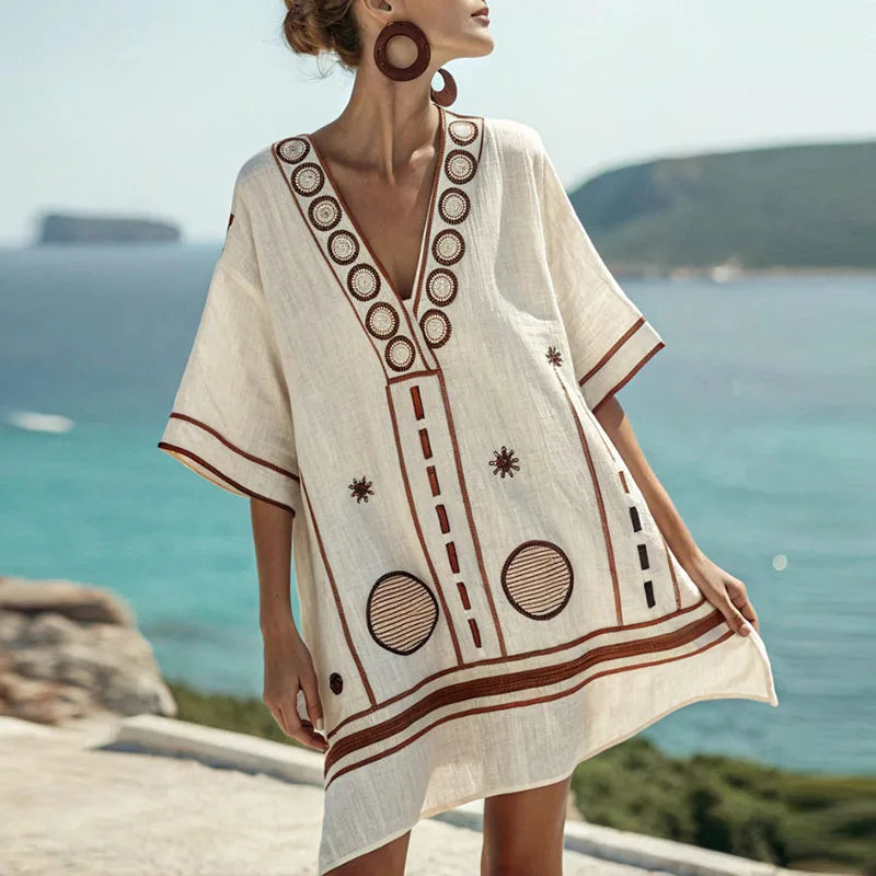 Vestido de playa floral elegante para días calurosos