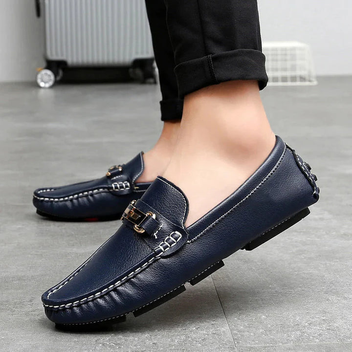 Mocassins De Pele Genuína