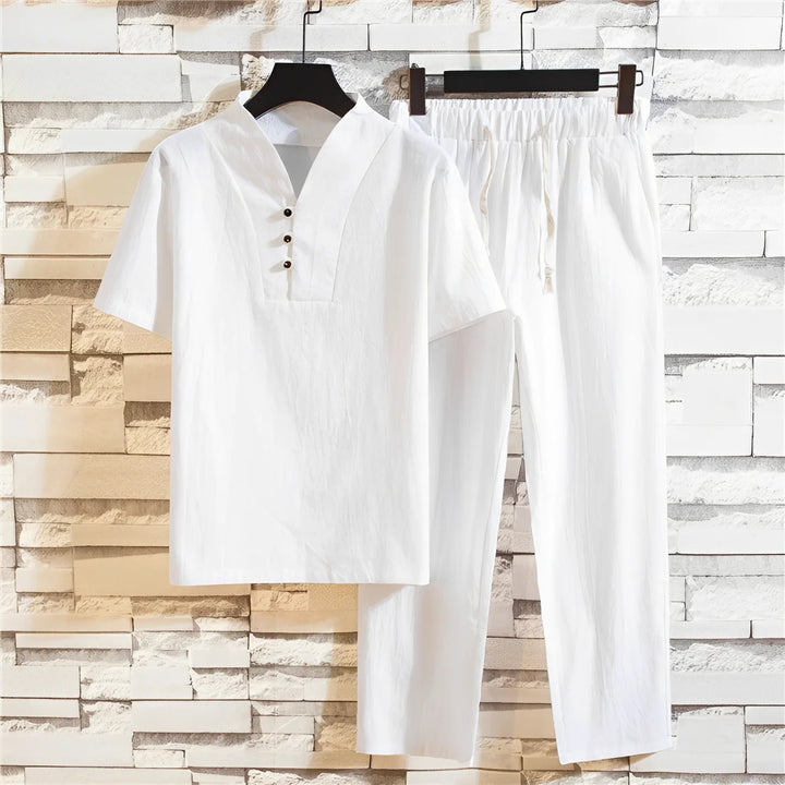 Cyril - Conjunto Camisa Y Pantalón Para Hombre - Para Los Días Soleados